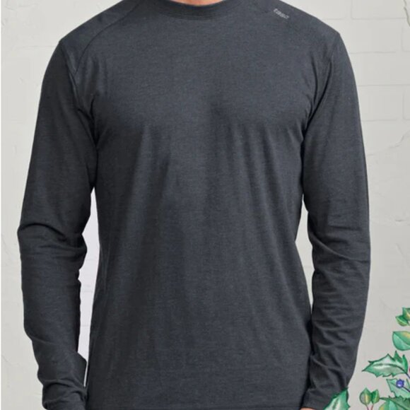 Tasc Carrollton Long Sleeve Fitness Shirt Gunmetal Gray - Picture 1 of 4